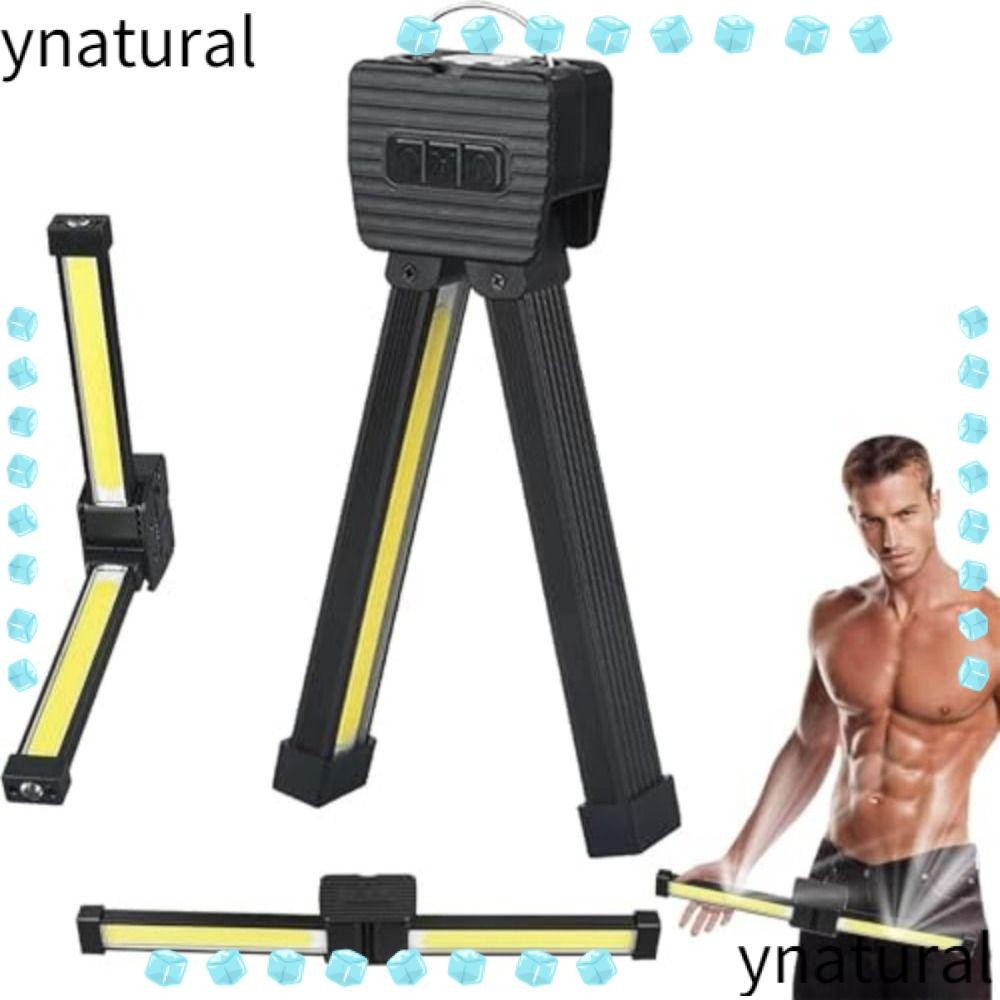 Ynatural ไฟฉาย, LED 7th Gear Dimming Gym Lamp, คุณภาพสูง 180 องศาพับแม่เหล็กดูดรุ่นพร้อมตะขอแขวนไฟทํ