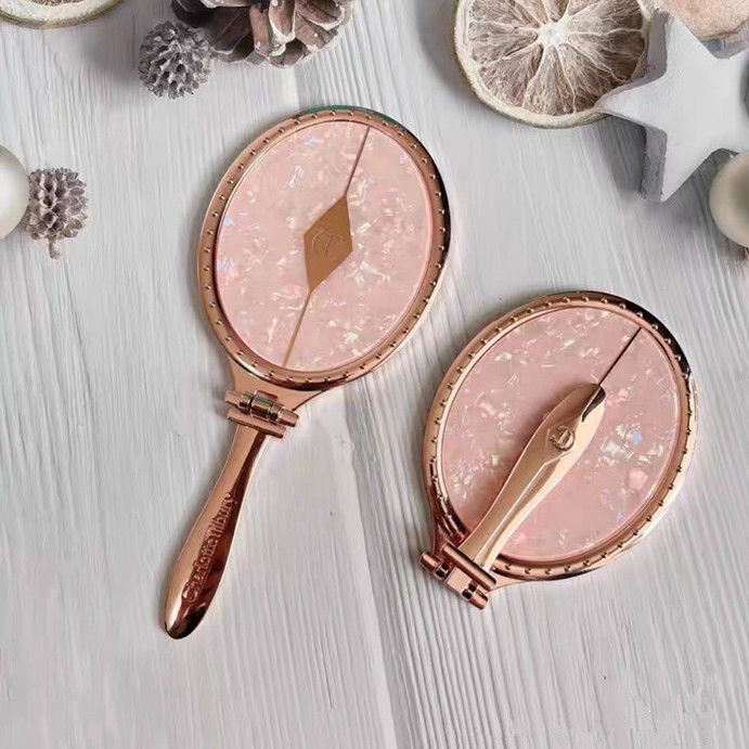 สวย~charlotte tilbury/CT Pillow Words กระจกแต่งหน้ามือถือ Pink Gem Makeup Mirror/Beads 253.30 - รูปที่ 2