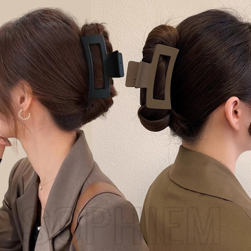 Sfse - ที่หนีบผมฝ้า - แฟชั่น, วินเทจ, หรูหรา - คลิปฉลามขนาดใหญ่ - ที่ใส่ผมหางม้า