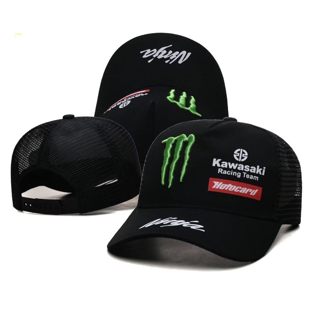 หมวกเบสบอล Kawasaki Monster Energy สามารถปรับได้ สําหรับผู้ชาย และผู้หญิง