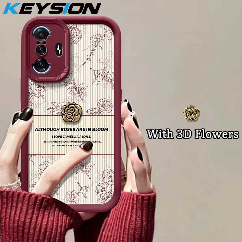 เคสซิลิโคนนิ่ม ลายดอกไม้ กันกระแทก สําหรับ Redmi K40 Gaming K40S Xiaomi POCO F3 GT F4 F3 F2 Pro