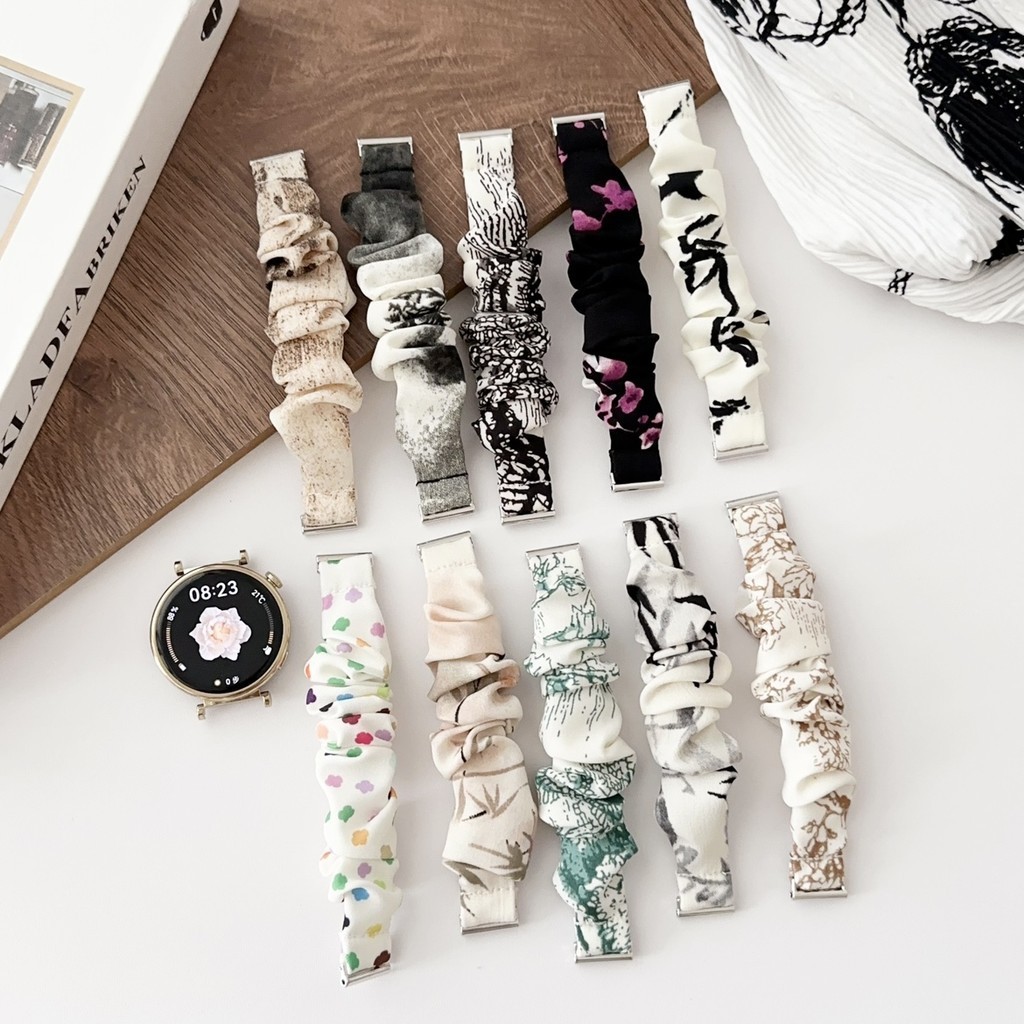 สายนาฬิกาข้อมือ ผ้ายืดหยุ่น แบบเปลี่ยน สําหรับ Samsung Galaxy Watch 4 5 6 7 40 มม. 44 มม. Classic 42 มม. 46 มม. Samsung Watch 5 pro 45 มม.