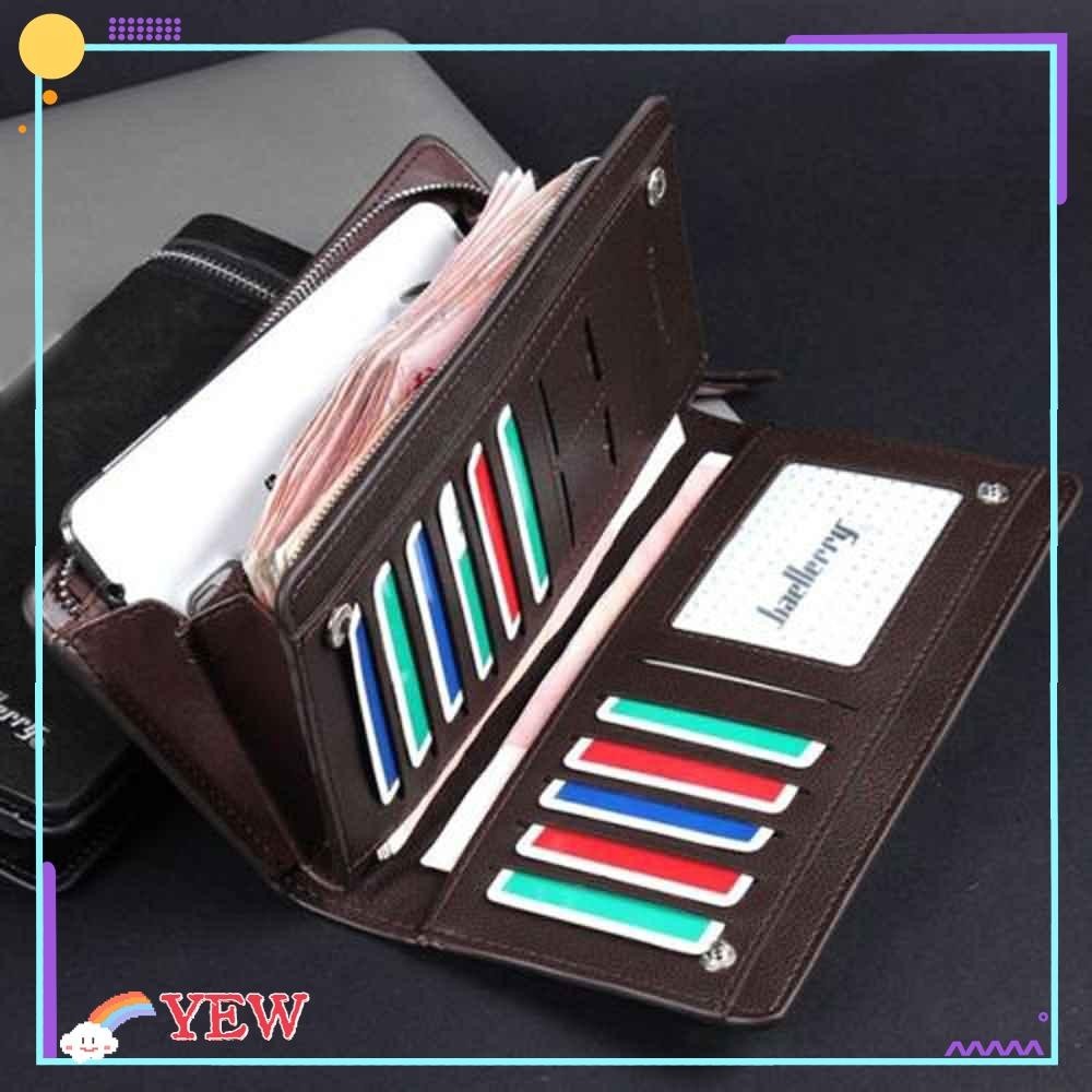 Yew Bifold Wallet Mens Gifts Business Coin Bag
