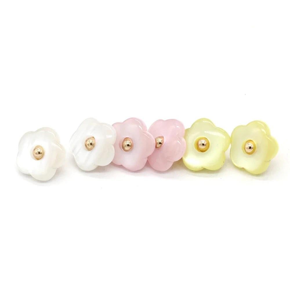 20 ชิ ้ น/set 11 มม.น ่ ารักดอกไม ้ รูปร ่ างเรซิ ่ นปุ ่ ม Shank สําหรับเสื ้ อผ ้ าเสื ้ อเสื ้ อ Cuff Collar เย ็ บ Handmade ตกแต ่ ง