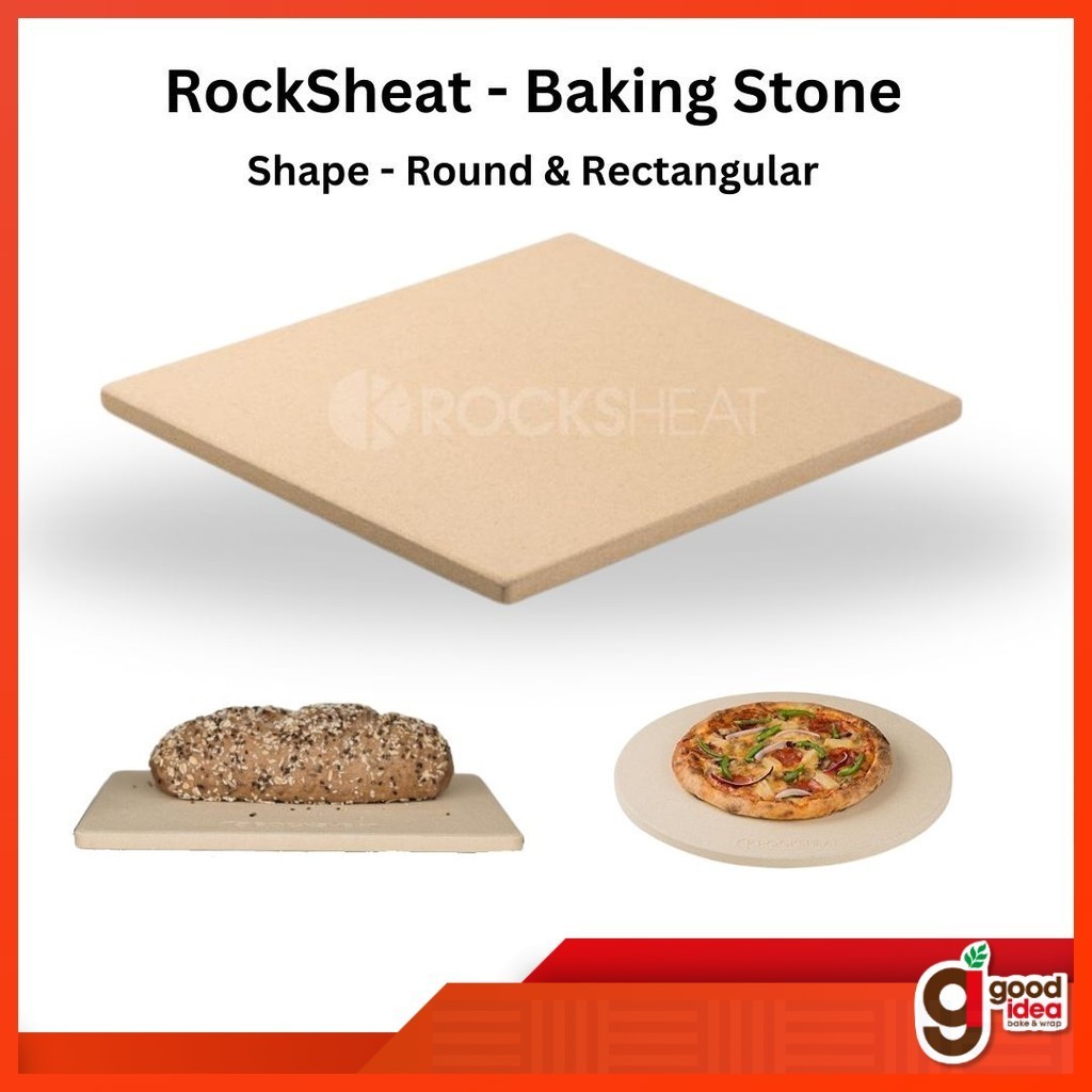 ROCKSHEAT BAKING STONE / PIZZA STONE CORDIERITE [SUIT PIZZA , SOURDOUGH .etc]