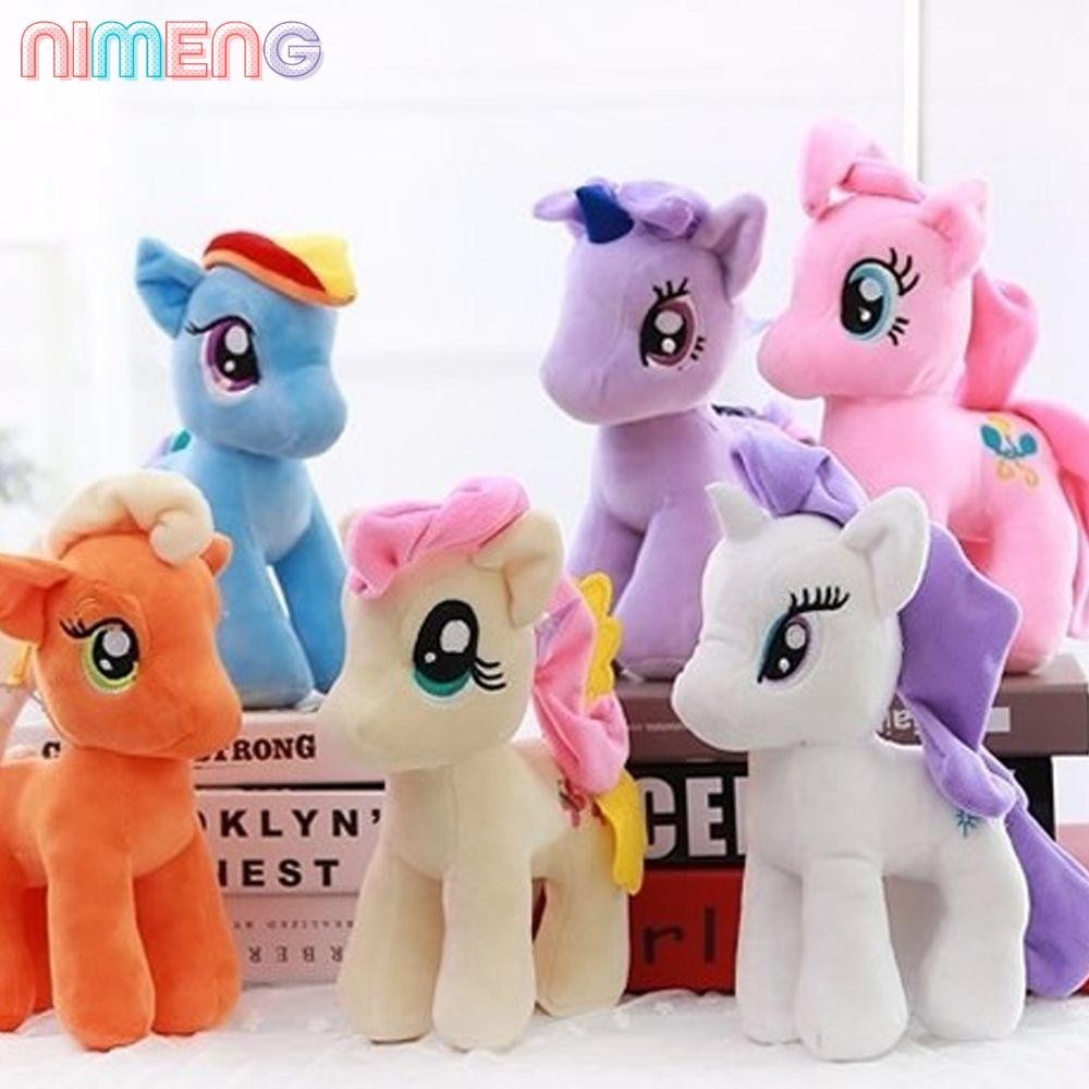 Nimeng 25CM My Little Pony คุณภาพสูง Rainbow Horse Pinkie Pie ตุ ๊ กตายัดไส ้