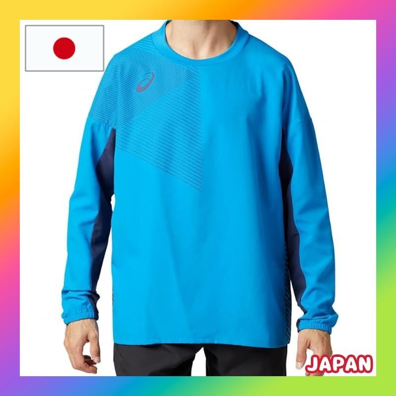[Asics] Soccer Wear Cross Long Sleeve Shirt 2101A069 Men's Directoire Blue Japan S (Equivalent to Japan Size S)