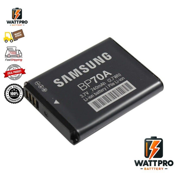 Suitable for Samsung MV800 ST77 ST88 ST95 ST150F digital camera BP70A battery   -WattPro