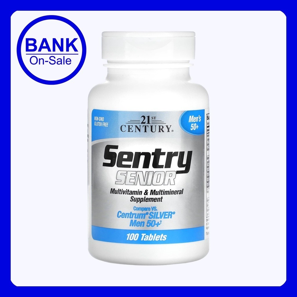 21st Century Sentry Senior  Multivitamin & Multimineral Supplement  Men's 50+ 100 Tablets