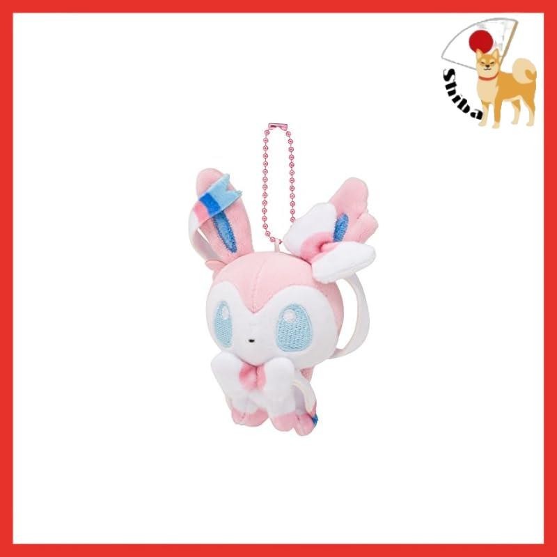 Pokemon Center Original Soft and Squishy Mascot Pokemon Dolls Nymphia 12×9×8 (H×W×D: cm)