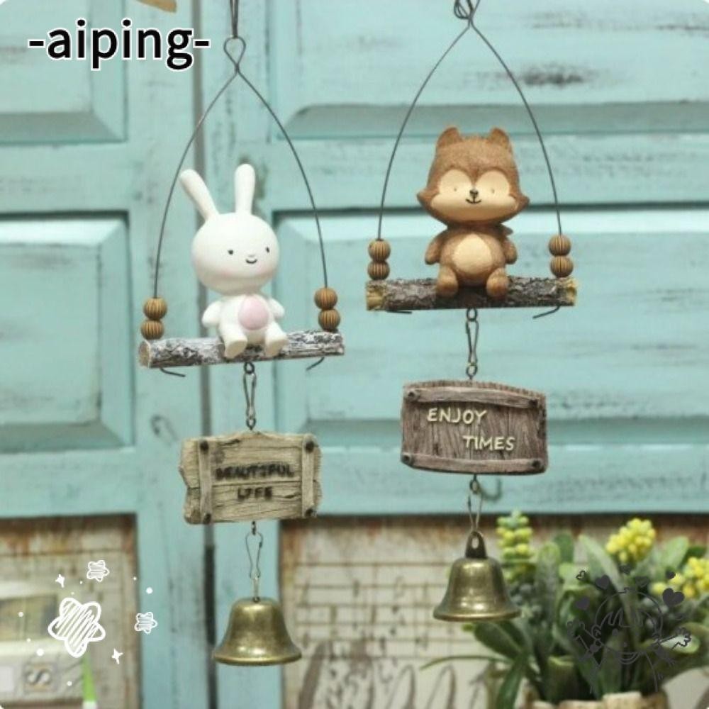 ไอปิง กระดิ่งลม, จี้กระต่ายการ์ตูนโลหะ, ของขวัญเรซินสร้างสรรค์จี้บ้าน