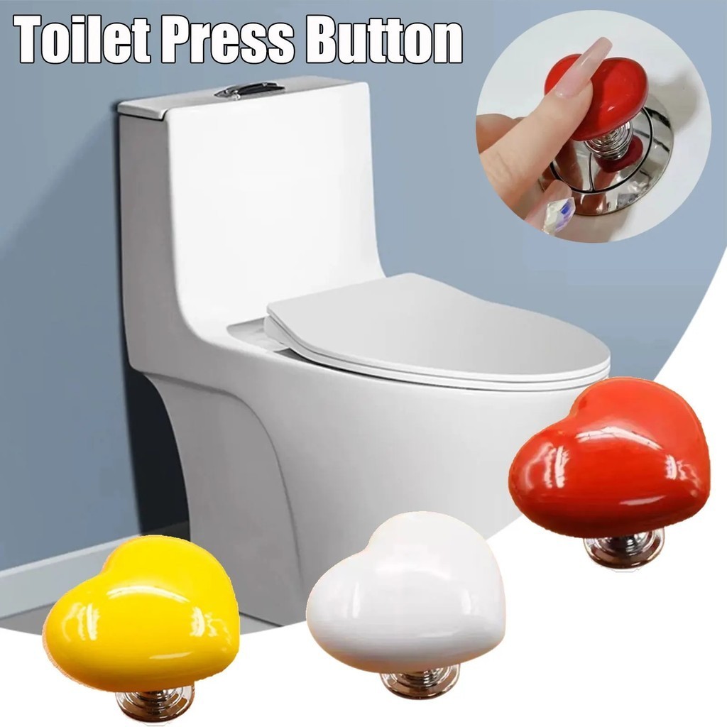 Flushing Switch ชามห ้ องน ้ ํากดอุปกรณ ์ เสริมปุ ่ มรูปหัวใจ