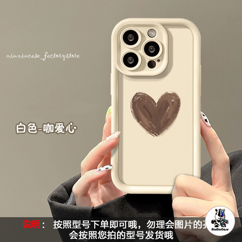 สำหรับ iPhone 13 12 14 11 15 Pro Max XR X Plus XS SE 6 7 รูปหัวใจเคสโทรศัพท์มือถือกันกระแทก เคสนิ่ม เลนส์ป้องกัน ราคา ถูกที่สุด ดีลบีเคเค แกลเลอรีภาพที่ 2