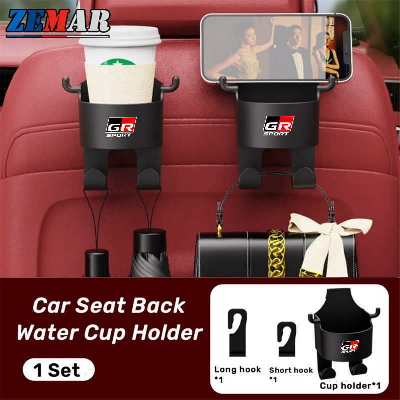 Toyota GR Sport Car Seat Back Water Cup Holder Hook Car Storage Box Phone Holder Multifunctional Car เครื่องดื่ม Rack Hook Storage Accessories for Agya Raize Calya Avanza Veloz

<p>“><center></p>
<h4></h4>
<p><p><font color=