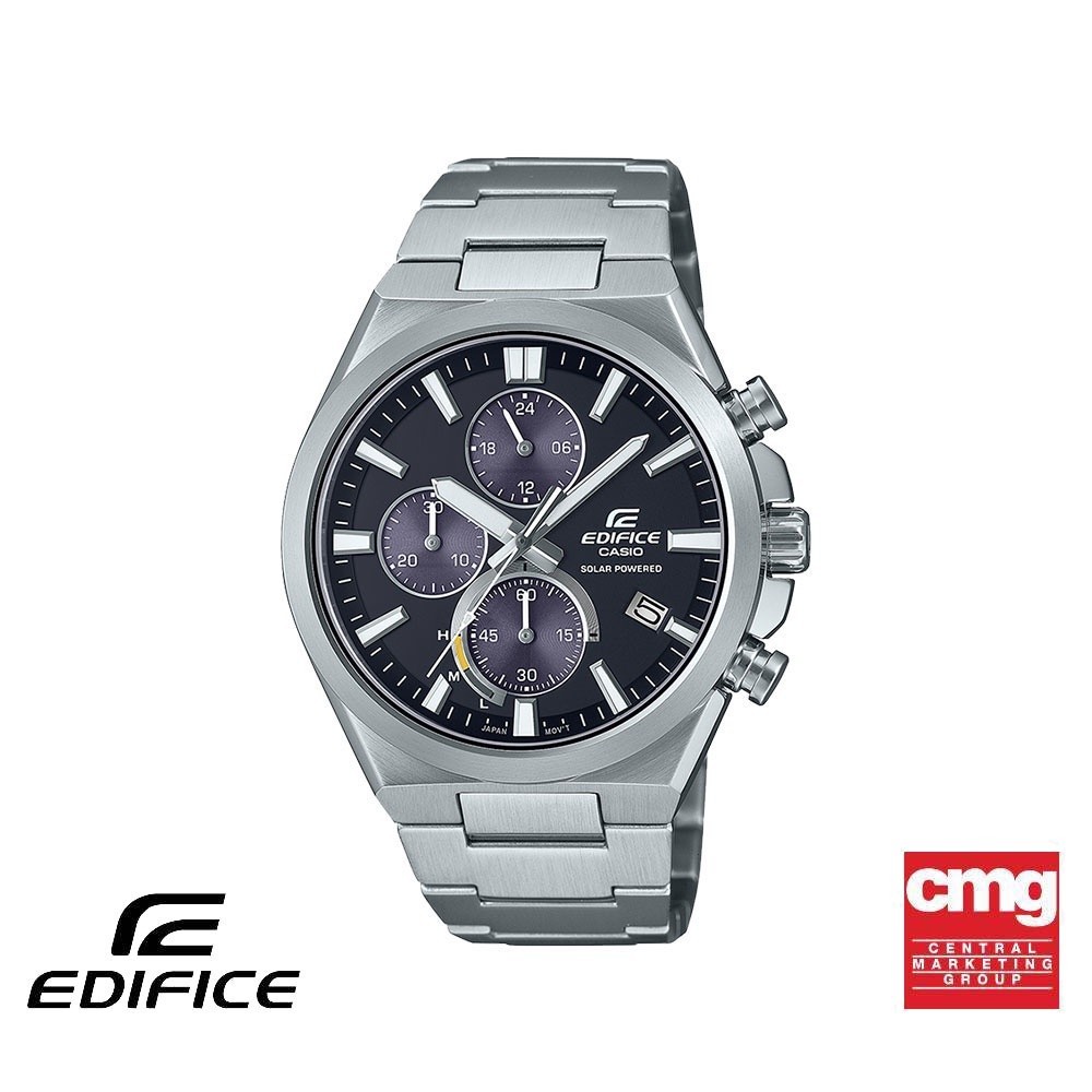 CASIO นาฬิกาข้อมือผู้ชาย EDIFICE รุ่น EQS-950D-1AVUDF วัสดุสเตนเลสสตีล สีดำ
