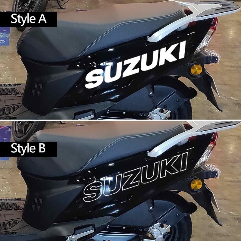 2 ชิ ้ น Suzuki UY125 รถจักรยานยนต ์ สติกเกอร ์ สะท ้ อนแสงรถจักรยานยนต ์ หัวและ Body Emblem สติกเกอร ์