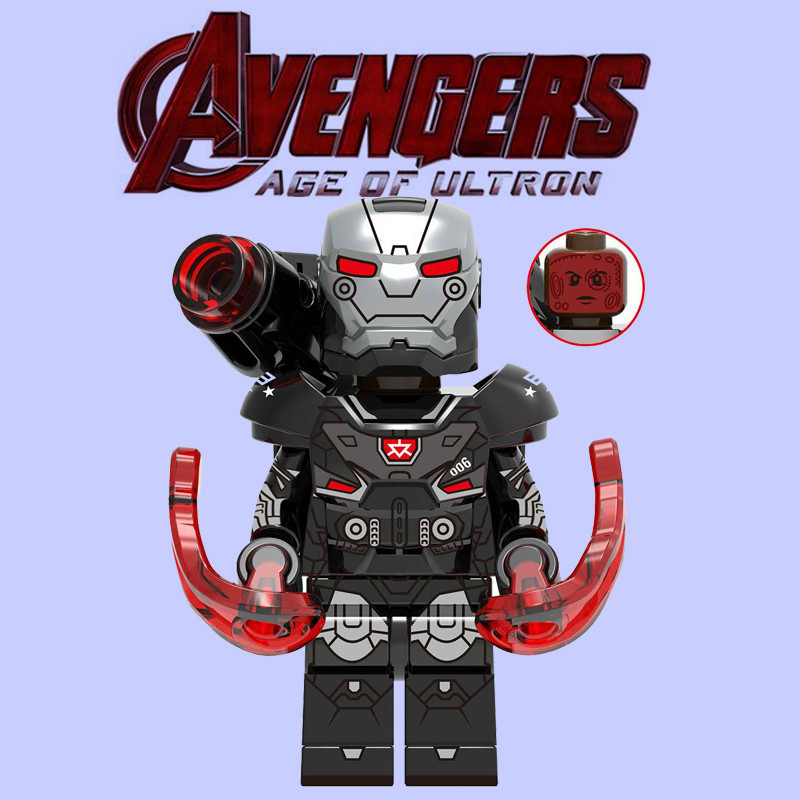 ใช ้ งานร ่ วมกับ Lego Avengers 4 Iron Man War Machine 1264 Third Party ประกอบ Building Blocks Minifigure ของเล ่ น