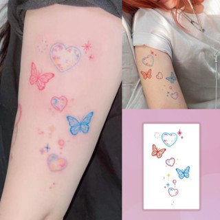 ฟองลายผีเสื ้ อสักน ่ ารักสาวแขนสักสติกเกอร ์ รอยสักกันน ้ ํ…