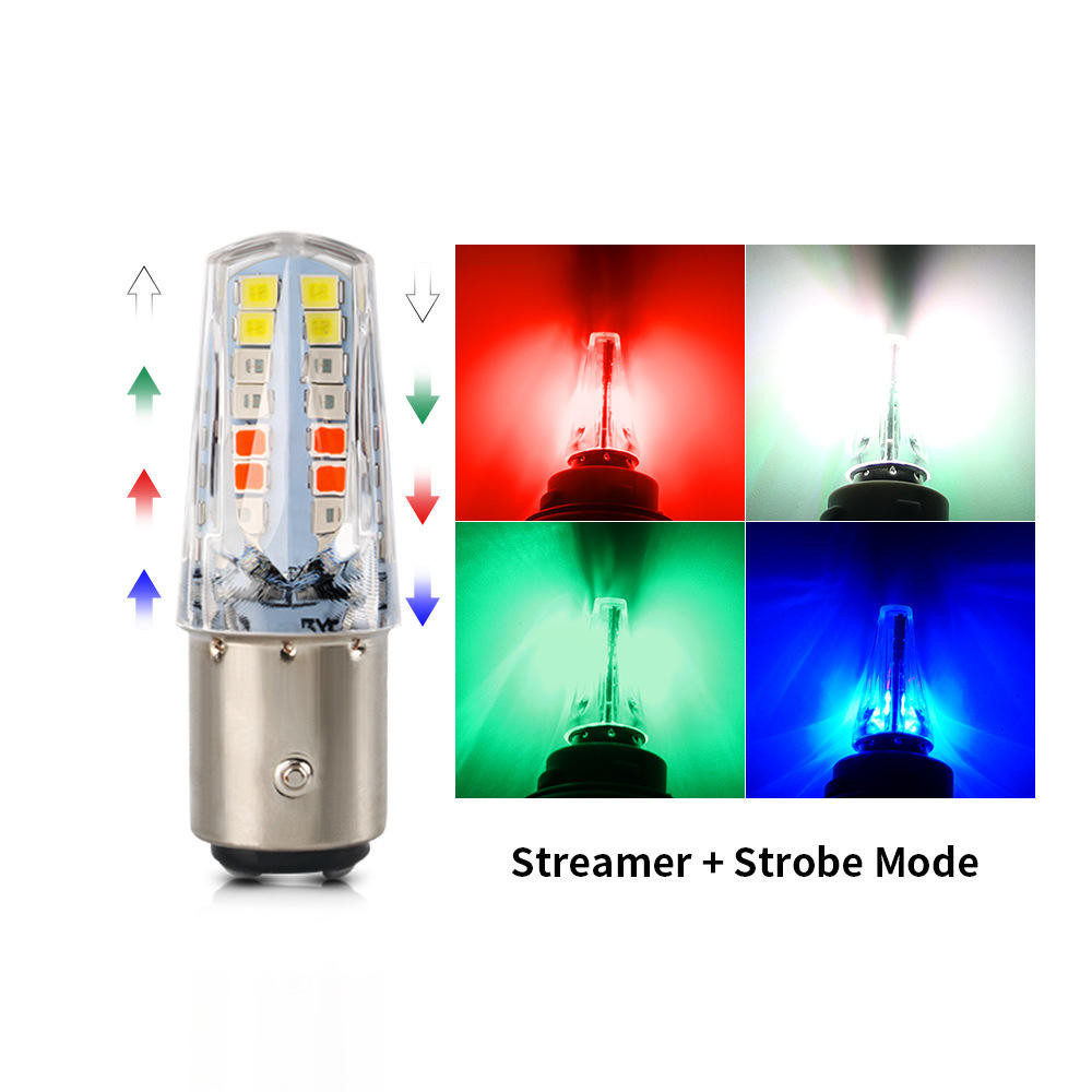 2 ชิ ้ นรถจักรยานยนต ์ ไฟเบรค LED 1157 32SMD 2835 แฟลชหลอดไฟ LED เหมาะสําหรับรถ 12V ไฟเบรค