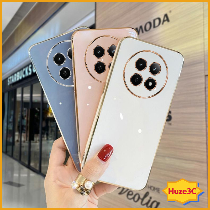 เคส Realme 12X 5G Realme 12 5G 12 + 5G 12Pro + 5G เคสโทรศัพท์มือถือแบบนิ่ม ลาย เรียบง่าย สําหรับ ZB