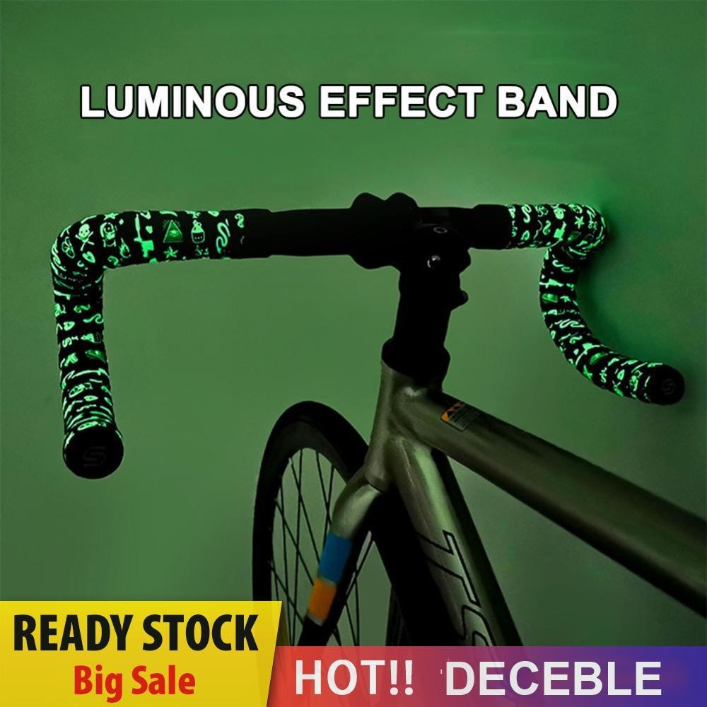 1 คู ่ เทปแฮนด ์ จักรยานถนนเรืองแสง Fixed Gear Handle Cover Strap [Deceble.th ]