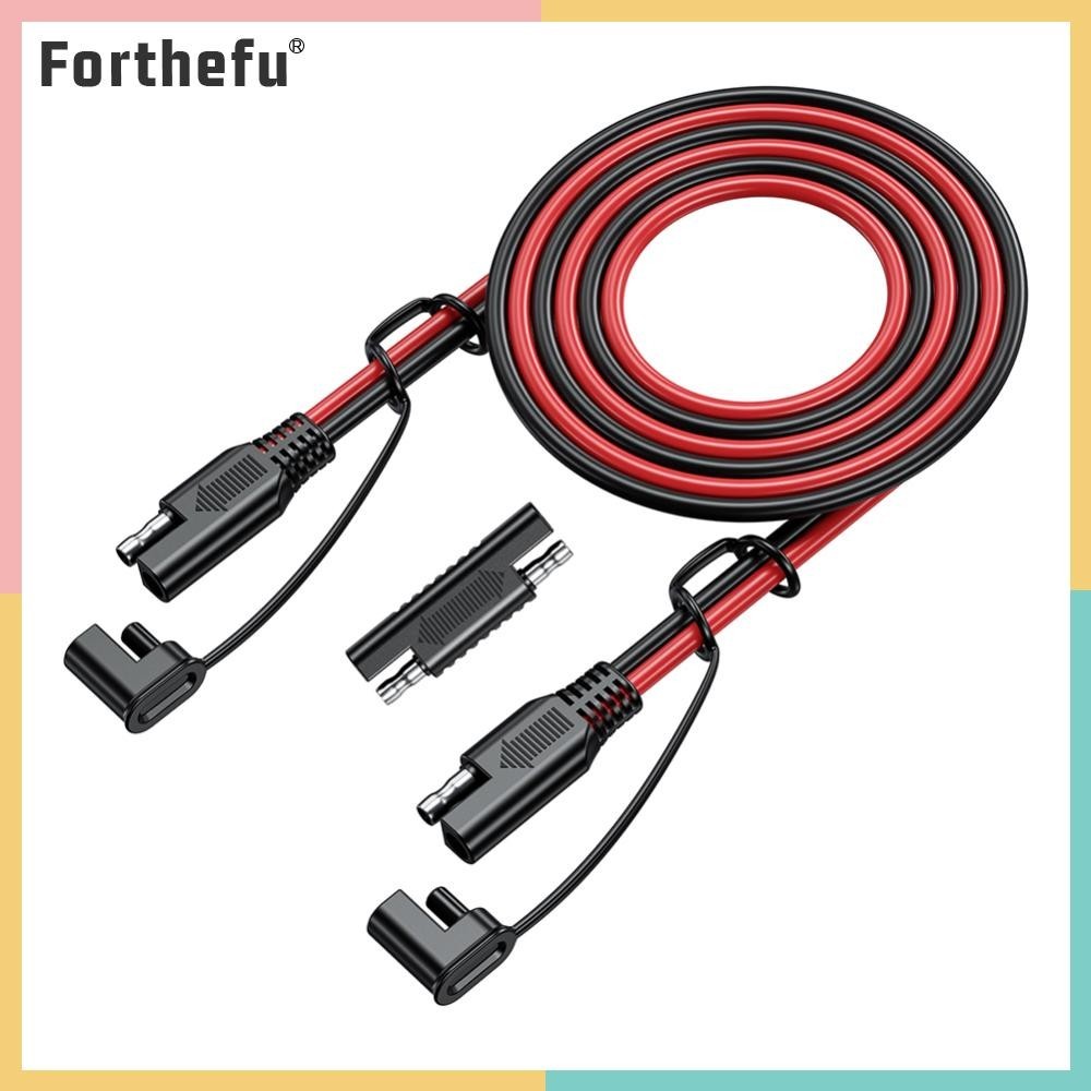 ★ ฟอร์ธีฟู ★  Quick Connect Harness สายชาร์จแบตเตอรี่ SAE 12V-36V 16AWG พลังงานแสงอาทิตย์รถแบตเตอรี่