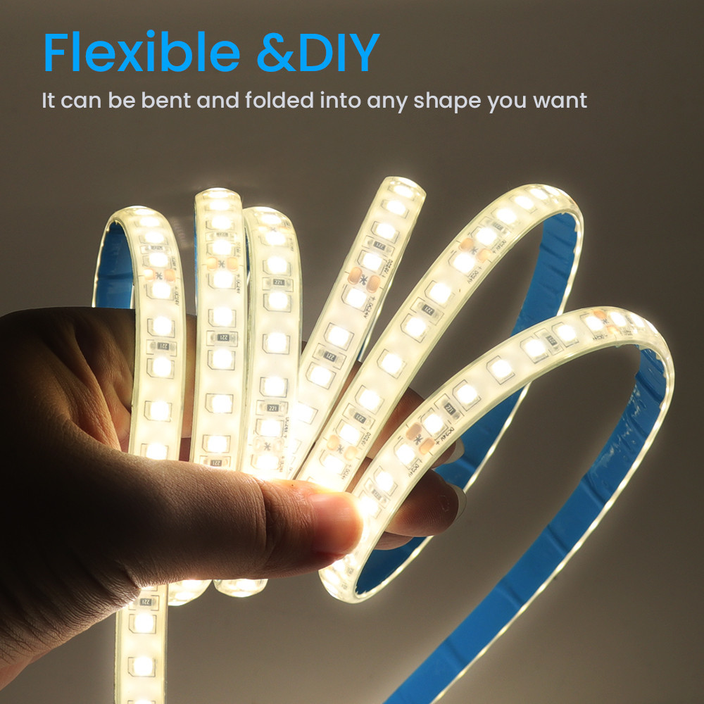 Ip68 กันน้ํา LED Strip Light 2835 DC 24V คุณภาพสูงใต้น้ํากลางแจ้ง Satety เทป LED ยืดหยุ่น 120Leds ริบบิ้นสําหรับสระว่ายน้ํา - รูปที่ 6