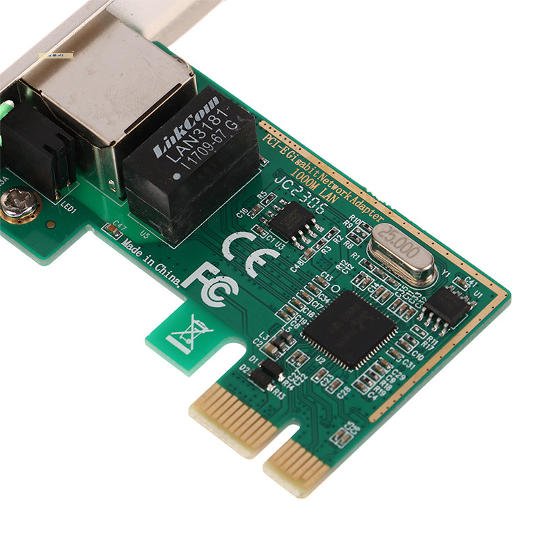 Goddes 1 ชุด 10/100/1000Mbps Gigabit Ethernet PCI Express PCI-E การ์ดเครือข่าย RJ-45 LAN อะแดปเตอร์แปลงเครือข่าย TH