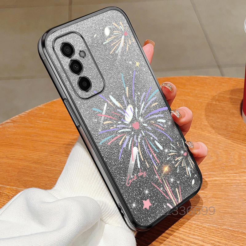 เคส Samsung A05S A15 A25 A35 A55 A04S A13 5G 4G ดอกไม ้ ไฟซิลิโคนนุ ่ มเคสโทรศัพท ์ anti drop
