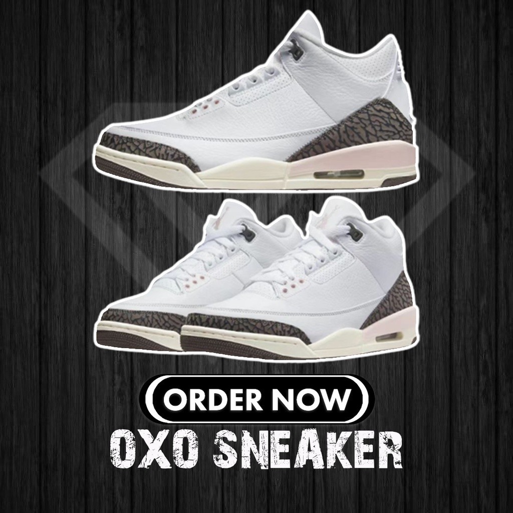 Sen原 air A/J 3 复古 Dark Mocha AJ3 AJ Cherry Blossom