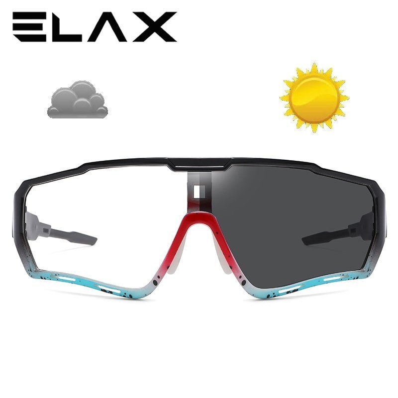 BC ELAX Brand New Style Photochromic Sunglasses Sports Men Women Mtb Bike Bicycle Eyewear Cycling Glasses