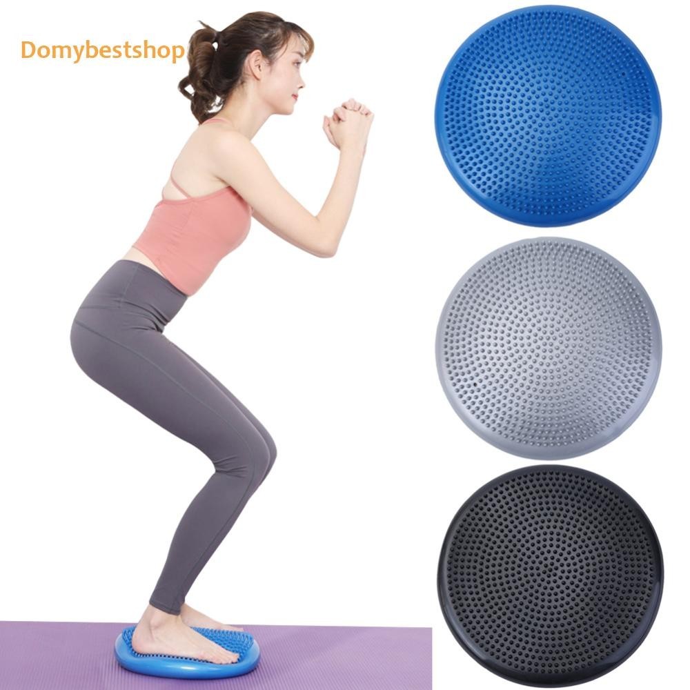 [Domybestshop.th ] Wobble Balance Cushion Board PVC Sensory Seat Pad Anti-Burst Inflatable Stability