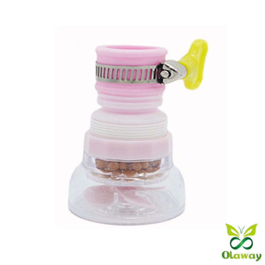 หัวต่อก๊อกน้ำ หัวต่อกันน้ำกระเด็น ก๊อกต่อหมุนได้ 360 องศา หัวกรองน้ำ ก๊อกกรองน้ำ (ส่งจากไทย) (เก็บเงินปลายทางได้) - รูปที่ 7