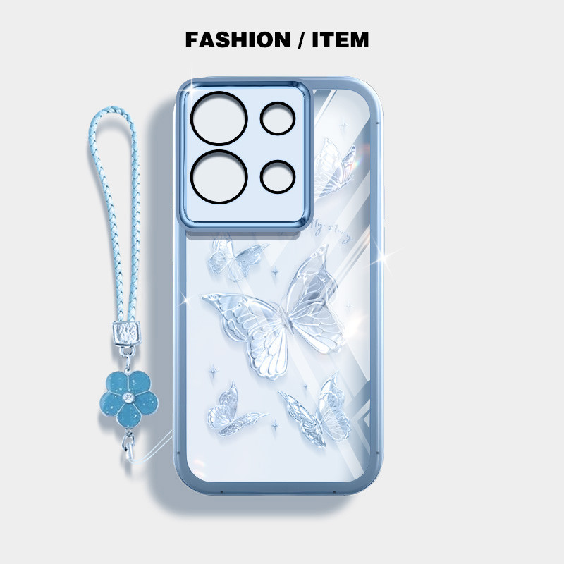 Ybd INS สไตล ์ เคสโทรศัพท ์ สําหรับ Vivo Y28 4G Niche Butterfly Casing พร ้ อมเลนส ์ ป ้ องกัน