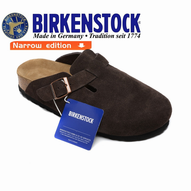Birkenstock Cork narrow Boston Chocolate slippers 35-41