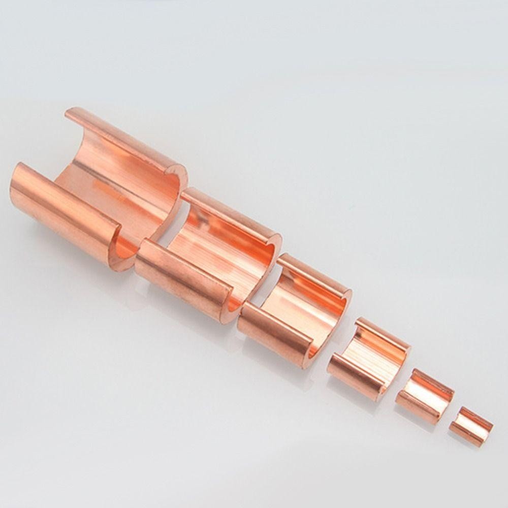 คลิปทองแดงเชื่อมต่อสายไฟ ประเภท C หัวเข็มขัดขั้วต่อสายเคเบิล หางปลาเสียบ หางปลาทองเหลือง ทองเหลือง หางปลากลม หางปลา ทอง - รูปที่ 5