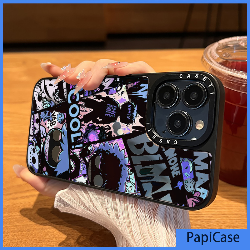 ทนสิ่งสกปรก เคสไอโฟน11 12 13 14 15 Pro Max 7+ 8Plus X Xs XR Case for iPhone Dark Illustration Comic Style Hip Hop