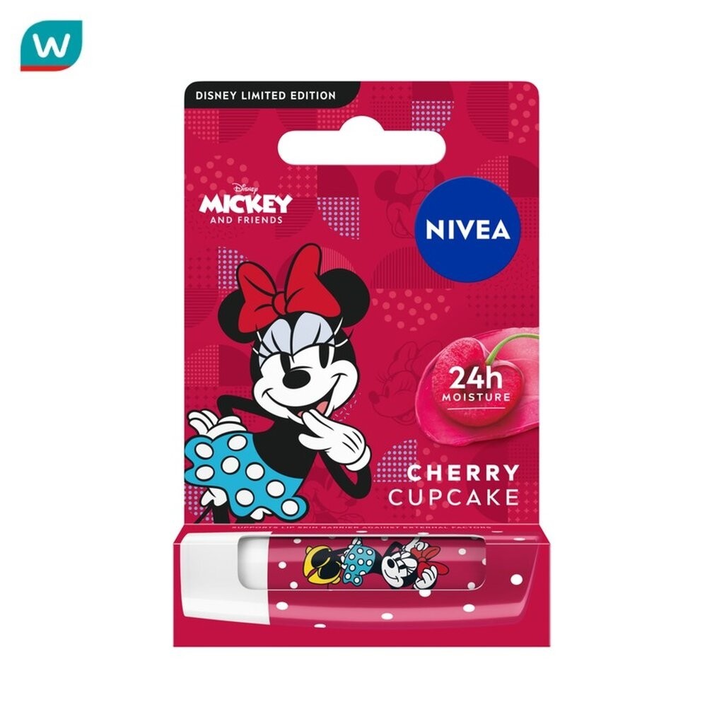 Nivea นีเวีย ลิป บาล์ม เชอร์รี่ คัพเค้ก แคร์ริ่ง 4.8 กรัม
