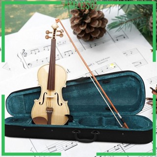[แอมเลโซ] ชุดไวโอลินขนาดเต็มระดับพรีเมียมพร้อมเคสแข็งเหมาะสํ…