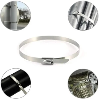 100 ชิ้น เคเบิ้ลไทร์สแตนเลส 304 Cable tie กว้าง 4.6mm x100/250mm สายรัดเคเบิ้ลไทร์