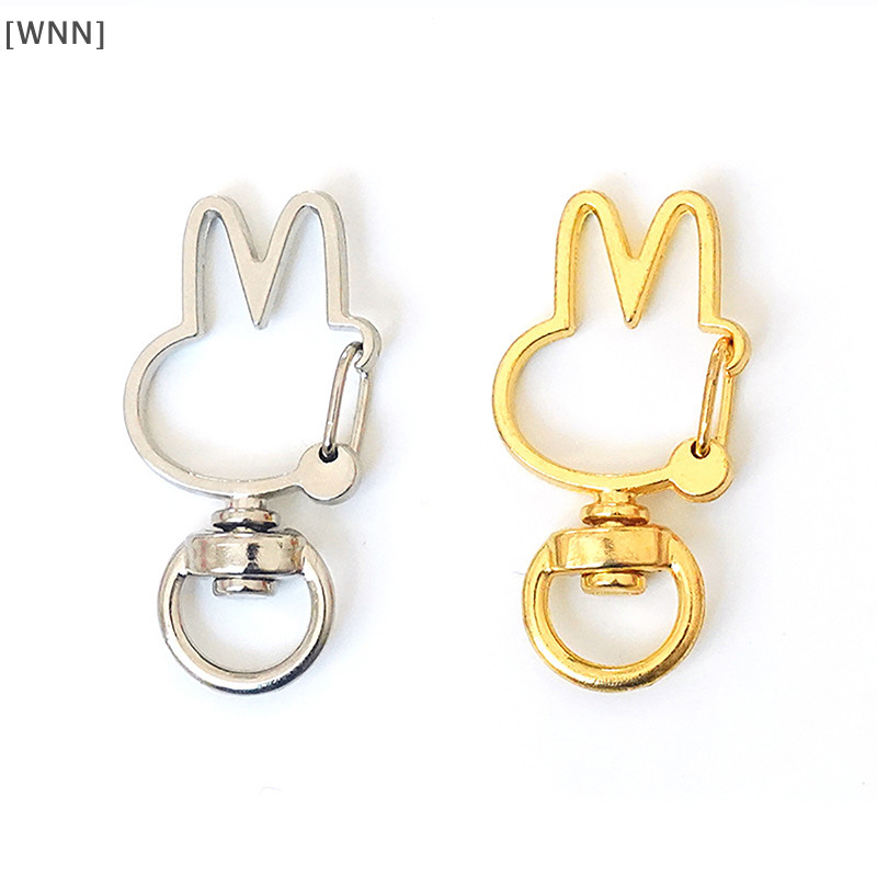 [WNN]คลังสินค้าพร้อม 10pcs น่ารัก Moon Star หัวใจแมวสัตว์ดอกไม้ Hollow DIY พวงกุญแจอุปกรณ์เสริมกุ้งก้ามกรามพวงกุญแจ 8 มม.เปิดแหวน TH