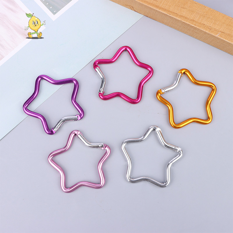 [mozh ] ห ้ าแฉกรูปดาวอลูมิเนียม Carabiner Key Chain คลิปกลางแจ ้ ง Camping พวงกุญแจตะขอขวดแขวนหัวเข ็ มขัด [TH ]