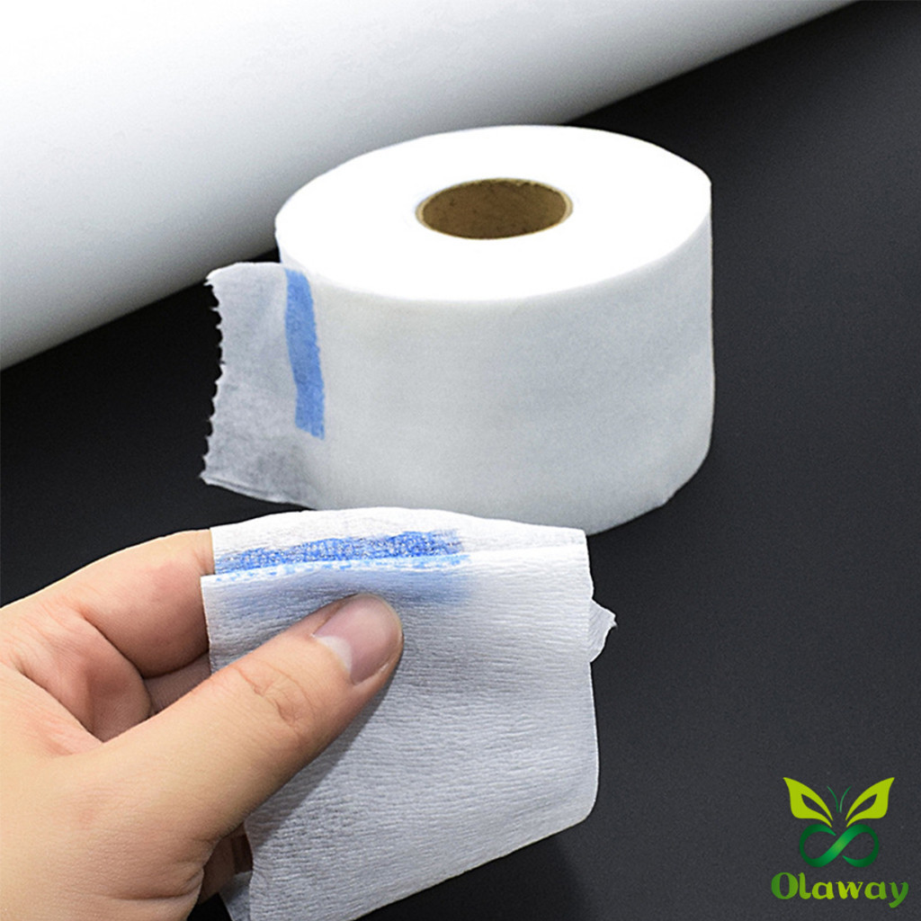 Olaway กระดาษรองคอตัดผม มีกาวในตัว ม้วนใหญ่ 80แผ่น/ม้วน. กระดาษพันคอก่อนตัดผม Neck paper ราคา ถูกที่สุด ดีลบีเคเค แกลเลอรีภาพที่ 8