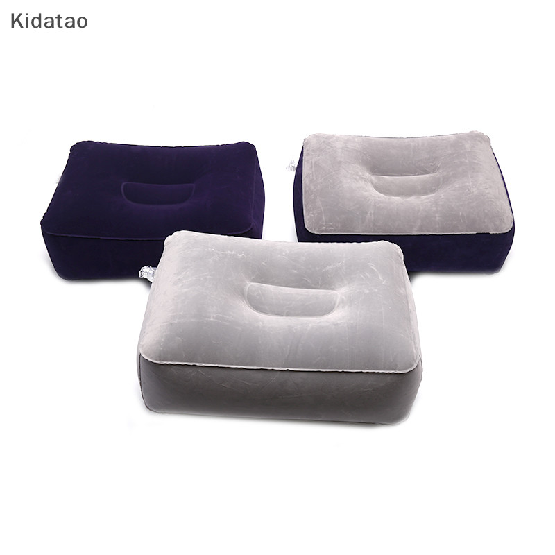 Kidatao Soft Footrest PVC Inflatable Foot Rest Cushion Air Travel Office ใหม่