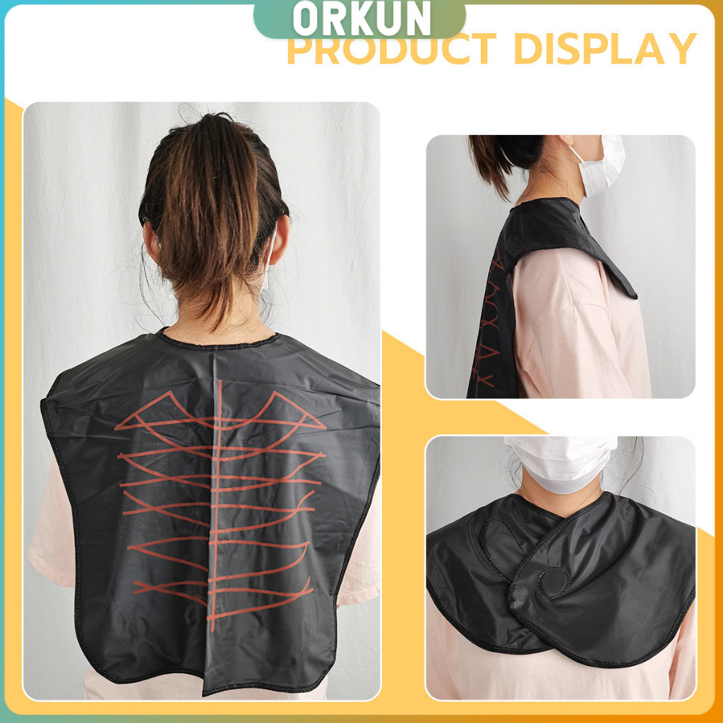 Orkun ผ้าคลุมตัดผม สำหรับร้านตัดผม ผ้าคลุมย้อม Shawl for dyeing hair - รูปที่ 2