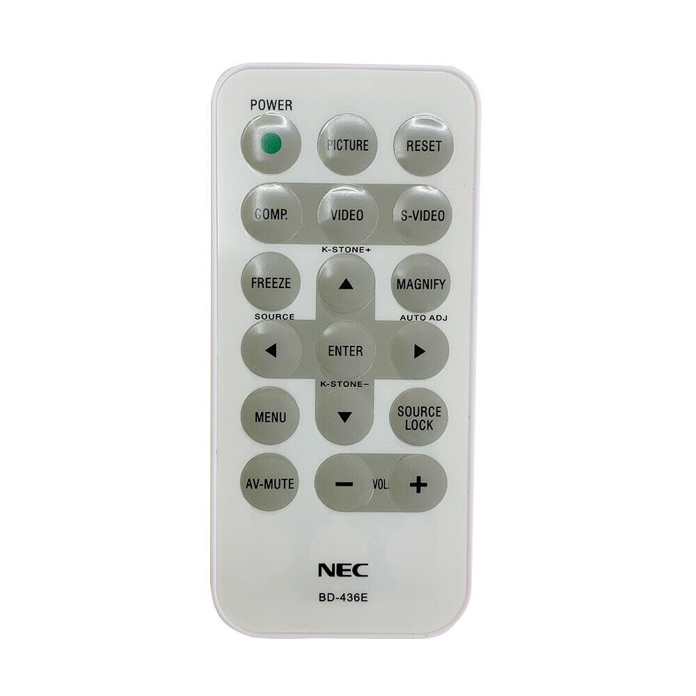 ใหม่ BD-436E RD-436E สําหรับ NEC โปรเจคเตอร์รีโมทคอนโทรล NP100 NP100G NP200 NP200G