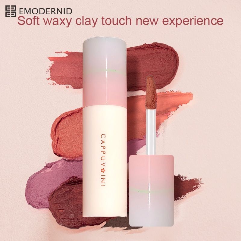 Matte Lip Glazed ลิปสติก เนื้อแมตต์กํามะหยี่ กันน้ํา 8 สี-em