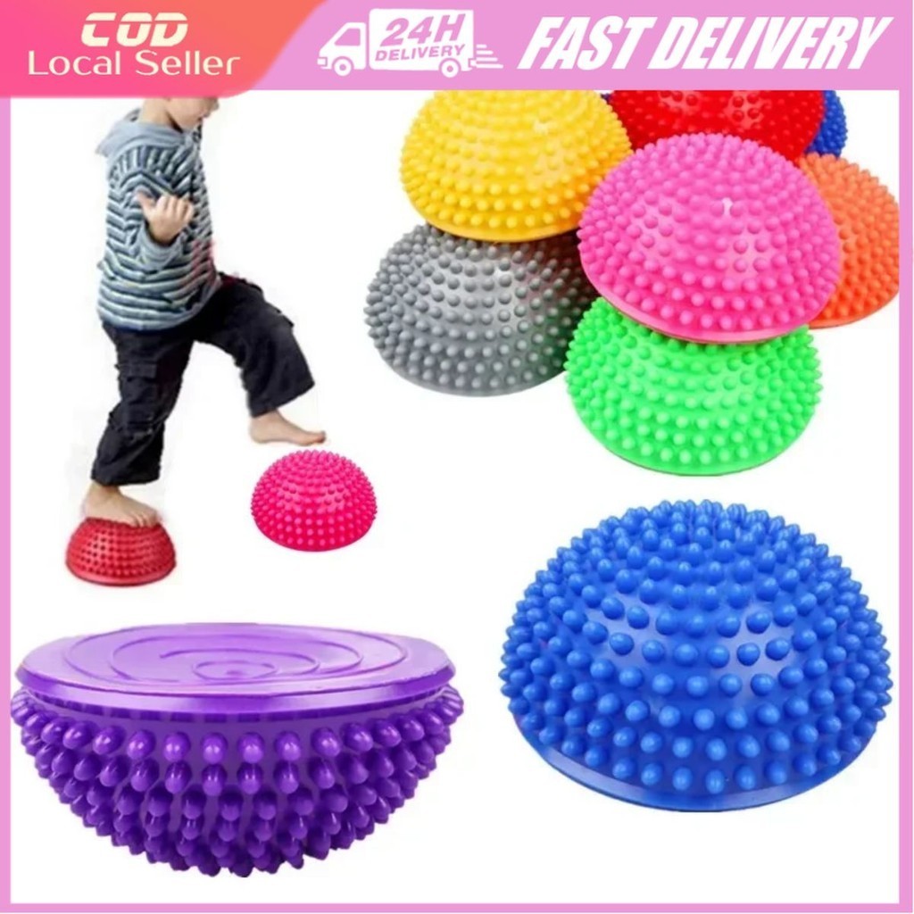 Yoga Ball Gym Ball Children Balance Ball Spiky Half ball Bola Imbangan Sensory Integration Balance T