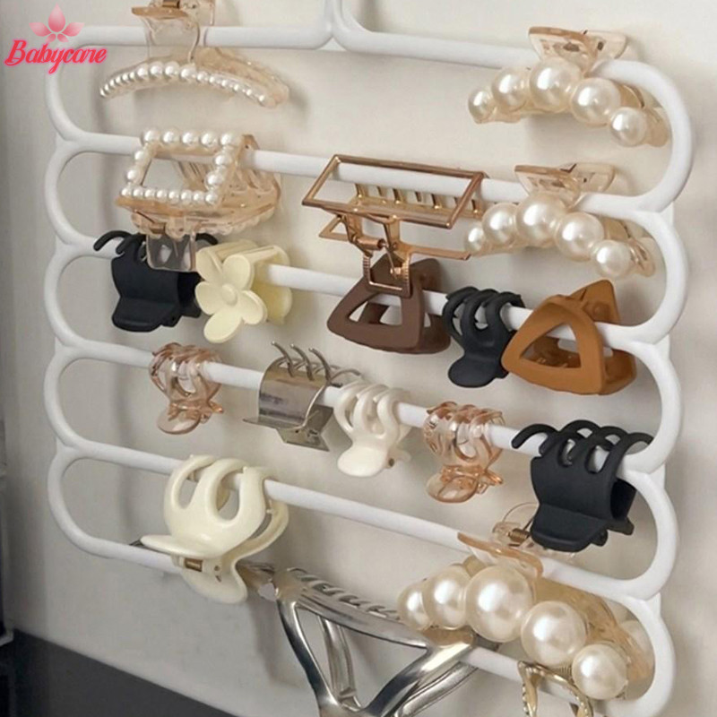 Byce> Hair Claw Storage Rack Organizer ผู้ถือความจุขนาดใหญ่แขวนผนัง Hairpin แขวน Space al Storage Rack ใหม่