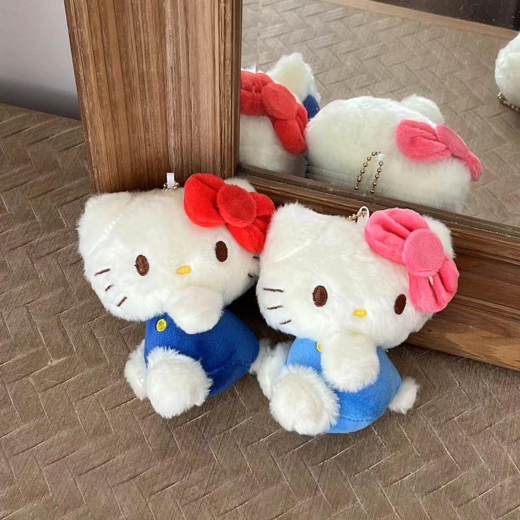 Kitty kitty Bow Hello kitty Pendant Bag Pendant Keychain Cute Plush Doll Gift